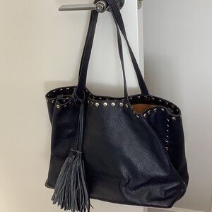 LAGGO navy leather bag nwot